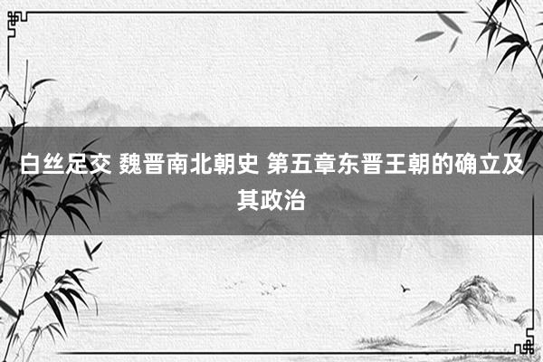 白丝足交 魏晋南北朝史 第五章　东晋王朝的确立及其政治