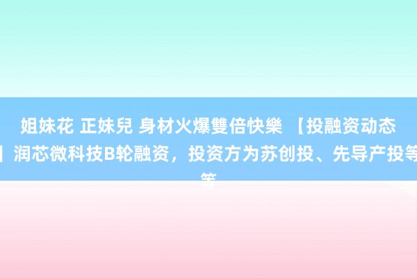 姐妹花 正妹兒 身材火爆雙倍快樂 【投融资动态】润芯微科技B轮融资，投资方为苏创投、先导产投等
