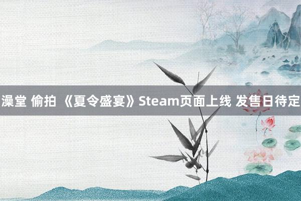 澡堂 偷拍 《夏令盛宴》Steam页面上线 发售日待定