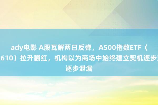 ady电影 A股瓦解两日反弹，A500指数ETF（560610）拉升翻红，机构以为商场中始终建立契机逐步泄漏