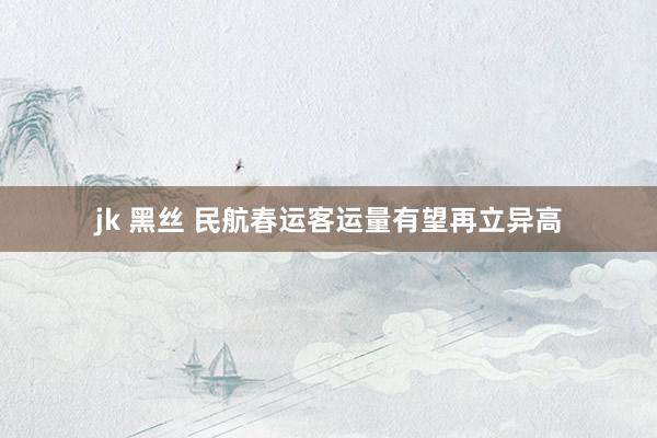 jk 黑丝 民航春运客运量有望再立异高