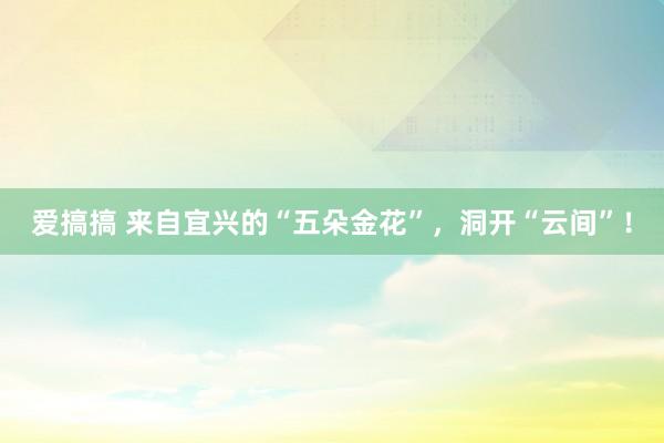爱搞搞 来自宜兴的“五朵金花”，洞开“云间”！