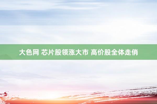 大色网 芯片股领涨大市 高价股全体走俏