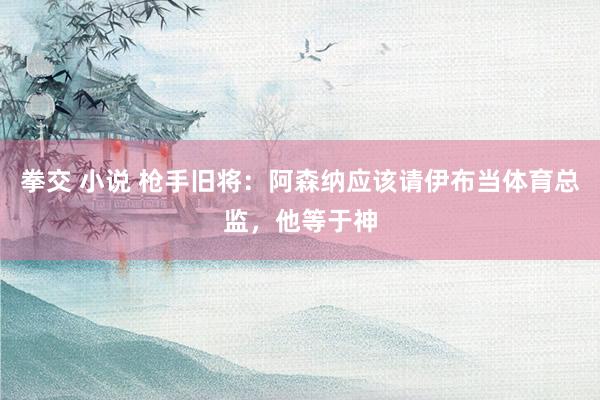 拳交 小说 枪手旧将：阿森纳应该请伊布当体育总监，他等于神