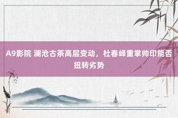 A9影院 澜沧古茶高层变动，杜春峄重掌帅印能否扭转劣势
