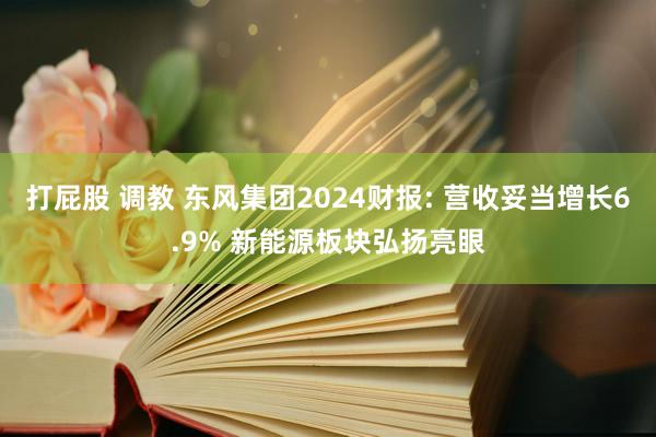 打屁股 调教 东风集团2024财报: 营收妥当增长6.9% 新能源板块弘扬亮眼