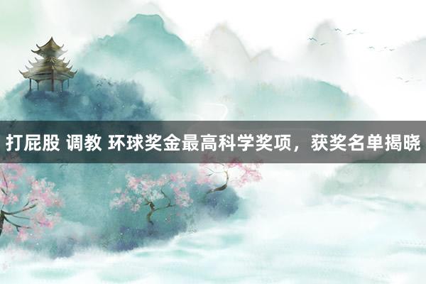 打屁股 调教 环球奖金最高科学奖项，获奖名单揭晓