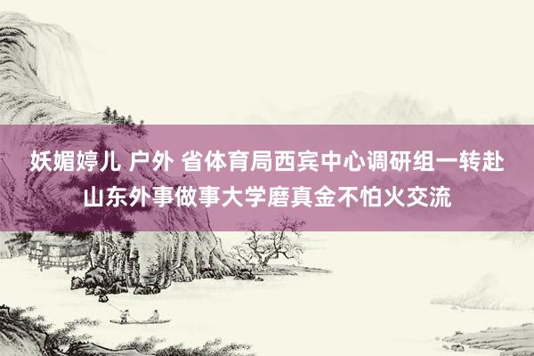 妖媚婷儿 户外 省体育局西宾中心调研组一转赴山东外事做事大学磨真金不怕火交流