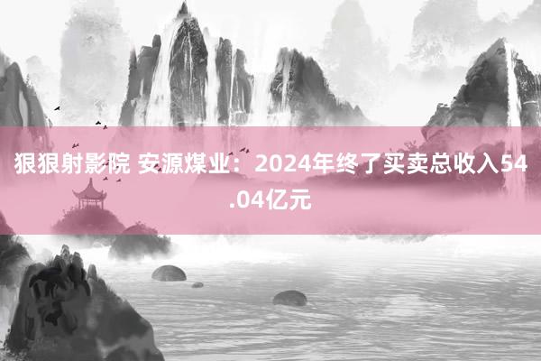 狠狠射影院 安源煤业：2024年终了买卖总收入54.04亿元