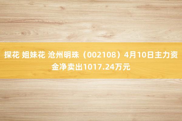 探花 姐妹花 沧州明珠（002108）4月10日主力资金净卖出1017.24万元