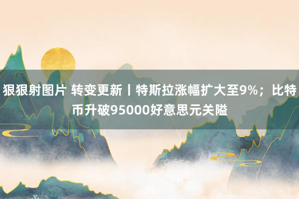 狠狠射图片 转变更新丨特斯拉涨幅扩大至9%；比特币升破95000好意思元关隘