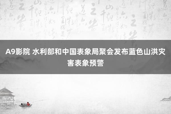 A9影院 水利部和中国表象局聚会发布蓝色山洪灾害表象预警